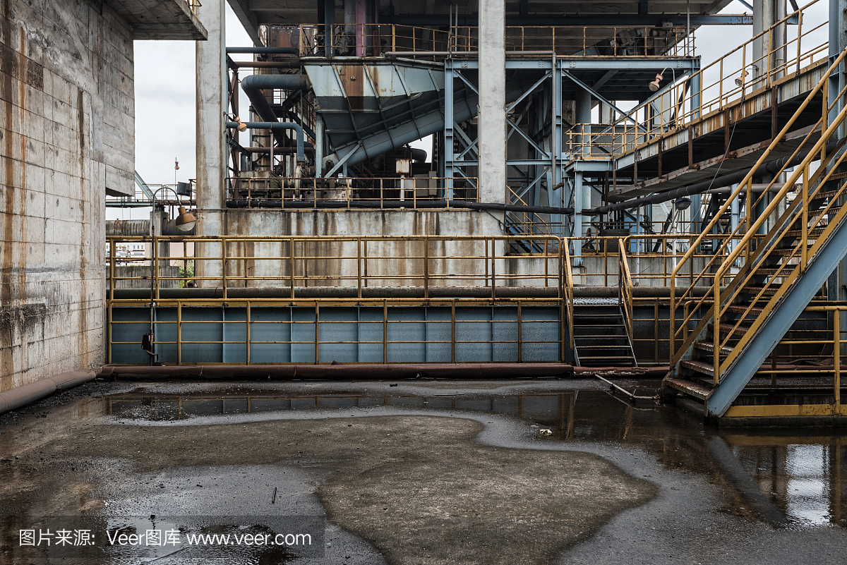 廢棄工廠中的工業(yè)建筑